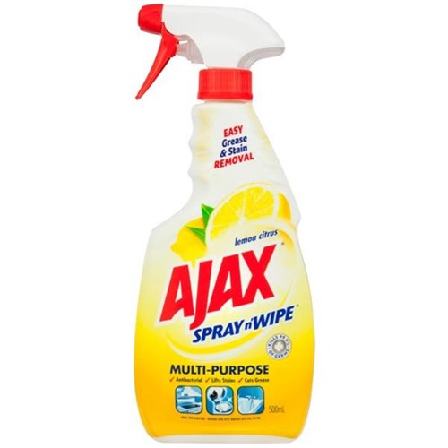 Ajax Multi-Purpose Spray N Wipe Trigger Lemon Citrus 500ml