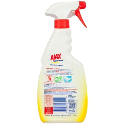 Ajax Multi-Purpose Spray N Wipe Trigger Lemon Citrus 500ml