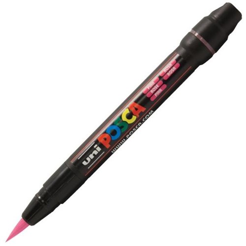 Posca Brush Tip Marker Pink OfficeMax NZ