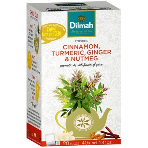 Dilmah Infusions Tea Bags Cinnamon, Turmeric, Ginger & Nutmeg, Box of 20 OfficeMax NZ
