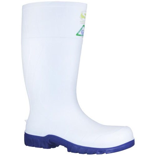 Bata Safemate Safety Gumboots Size 4 White/Blue