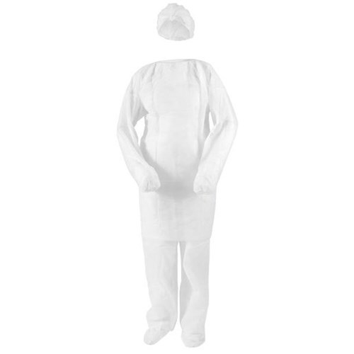 Disposable Visitor Protection Kits White, Carton of 50 Kits