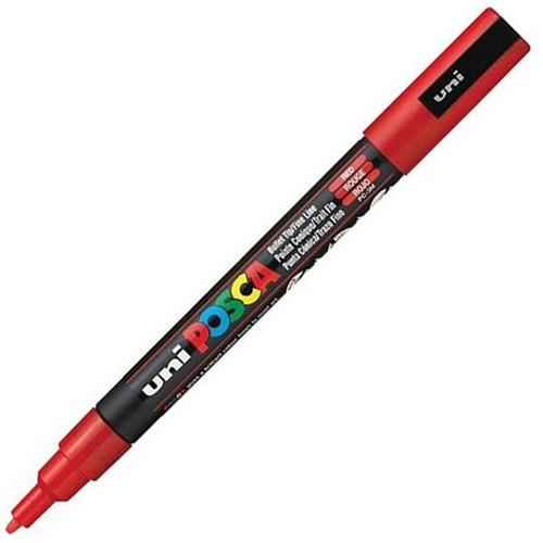 Uni Posca Paint Marker Pen Fine Tip Red