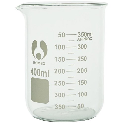 Low Form Glass Beaker 400ml