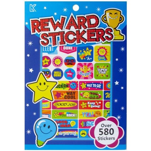 Reward Stickers Pad, Pack of 580