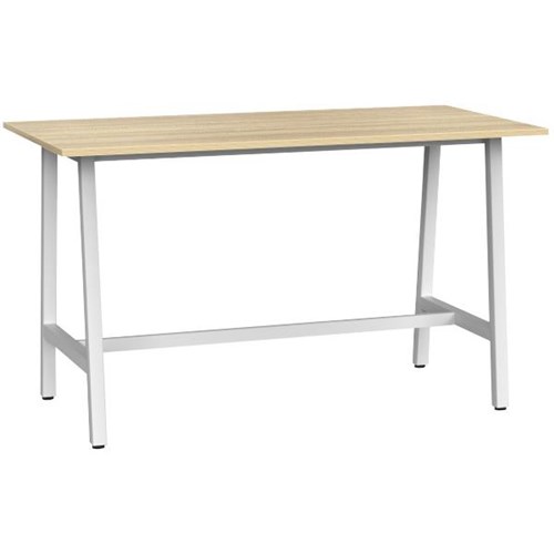 1800x900mm Atlantic Oak Top/White Frame