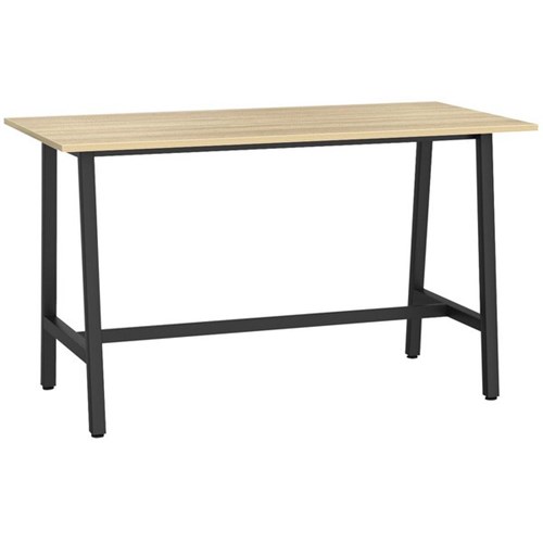 1800x900mm Atlantic Oak Top/Black Frame