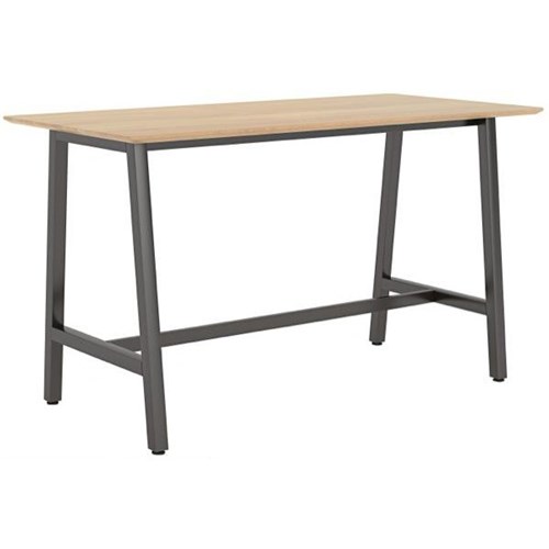 1800x900mm Solid Beech Top/Black Frame
