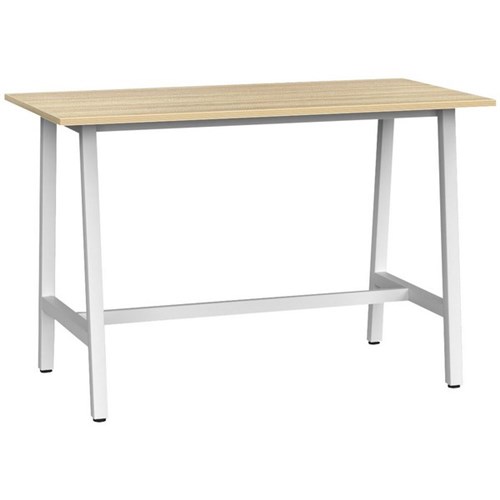 1600x800mm Atlantic Oak Top/White Frame