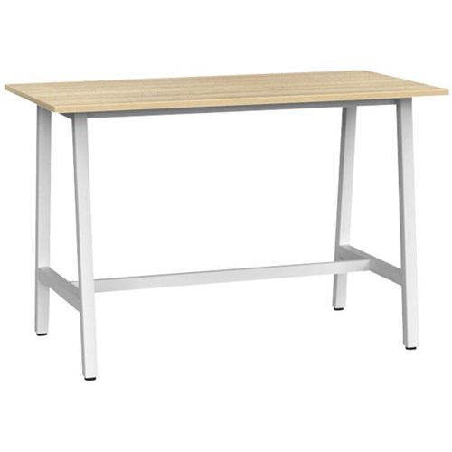 1600x800mm Atlantic Oak Top/White Frame