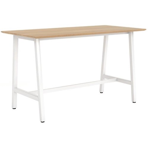 1600x800mm Solid Beech Top/White Frame