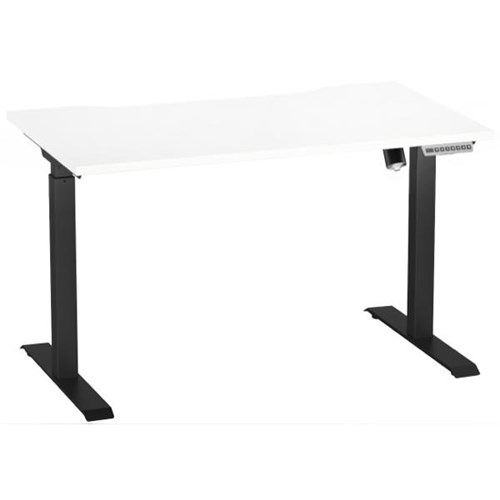 Breeze Active Electric Height Adjustable Desk No Bluetooth 1200mm White/Black