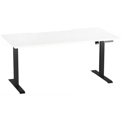 Breeze Active Electric Height Adjustable Desk No Bluetooth 1600mm White/Black