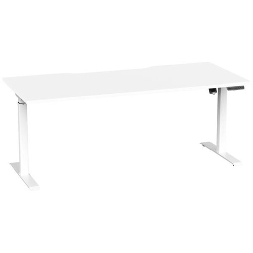Breeze Active Electric Height Adjustable Desk No Bluetooth 1800mm White/White