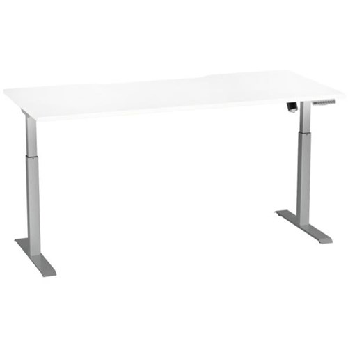 Breeze Active Electric Height Adjustable Desk No Bluetooth 1800mm White/Silver