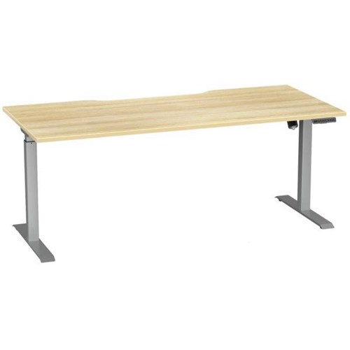 Breeze Pro Active Electric Height Adjustable Desk No Bluetooth 1800mm Atlantic Oak/Silver