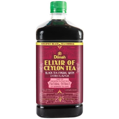 Dilmah Elixir of Ceylon Tea Cordial Concentrate Black Tea & Lychee 1L