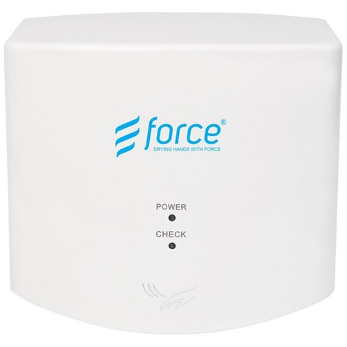 Force Compact Hygiene Hand Dryer White