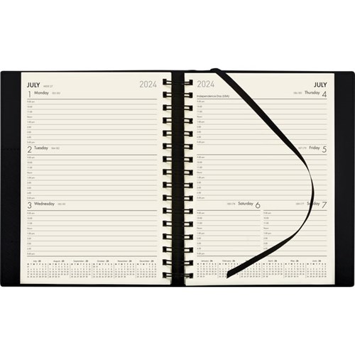 Collins Boston A53 Mid Year Diary A5 Week To View 1 July 2024 to 30 June 2025