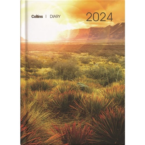 Collins A51 Diary A5 1 Day Per Page 2024 NZ Landscapes Assorted