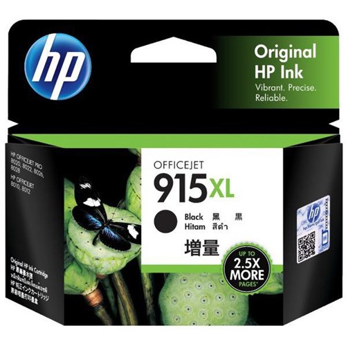HP 915XL Black Ink Cartridge High Yield 3YM22AA