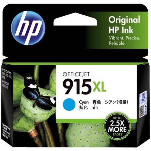 HP 915XL Cyan Ink Cartridge 3YM19AA