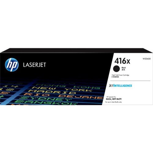 HP 416X Black Laser Toner Cartridge W2040X