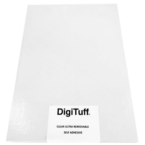 Digituff A3 238gsm Clear Ultra Removable Self Adhesive Paper, Pack of