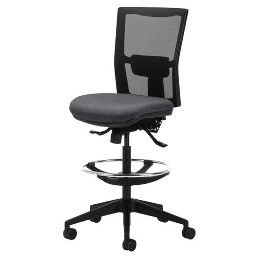 Team Air Highlift Task Chair Mesh Back 2 Lever Footring Keylargo Fabric/Lead