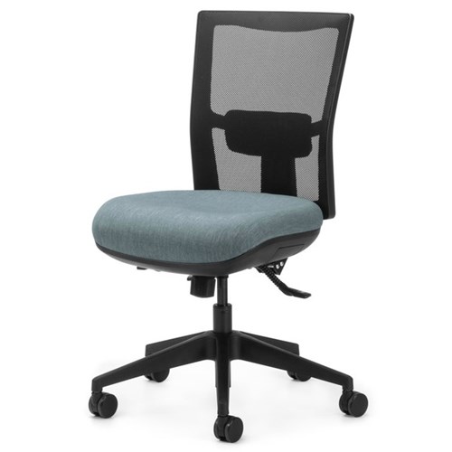 Team Air Heavy Duty Task Chair Mesh Back 3 Lever Keylargo Fabric/Sky