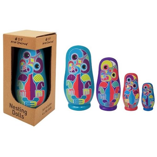 NZ Tiki Nesting Dolls, Pack of 4 OfficeMax NZ