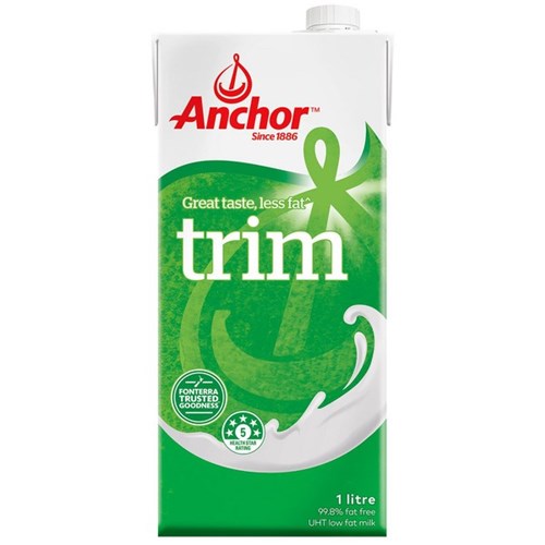 Anchor UHT* Long Life Milk Trim 1L