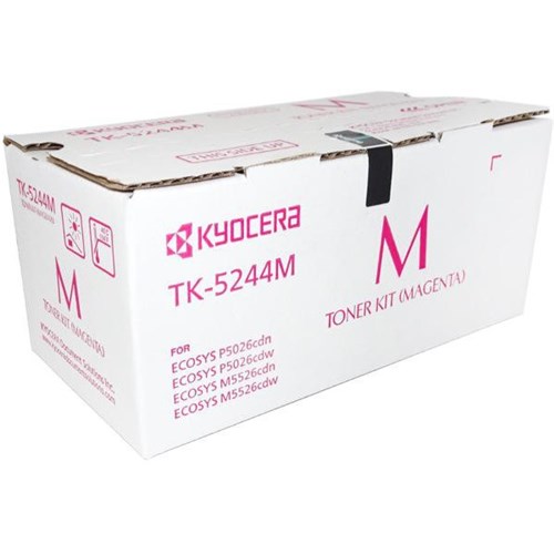 Kyocera TK-5244M Magenta Laser Toner Cartridge