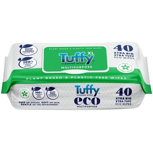 Tuffy Multipurpose Wipes XL, Pack of 40