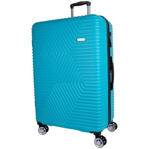 Voyager Wanaka Trolley Suitcase 70cm Turquoise OfficeMax NZ