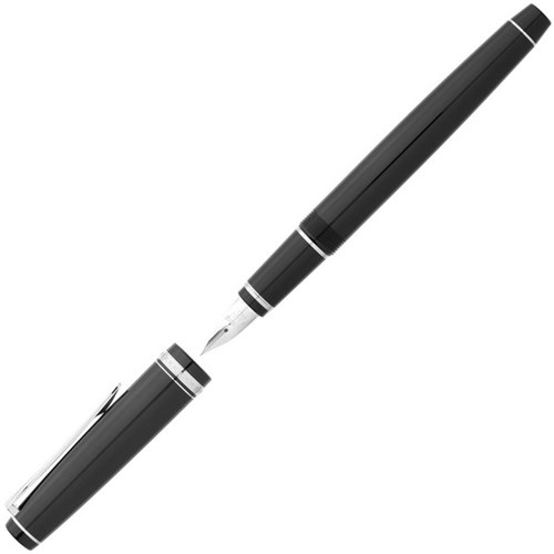 Pilot Falcon Fountain Pen Resin Silver Trim Barrel Medium Tip