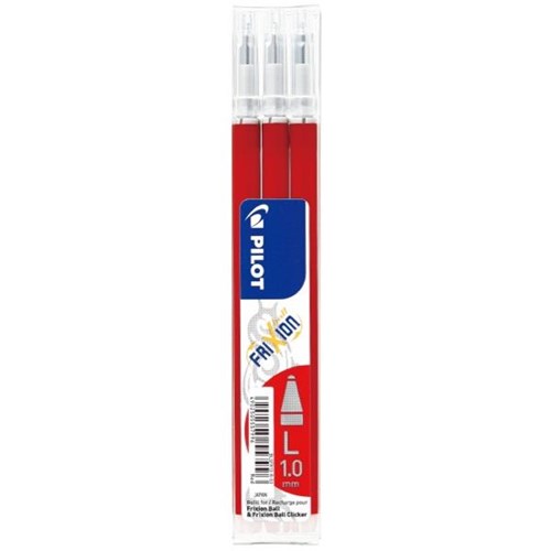 Pilot Frixion Red Erasable Pen Refill 1.0mm Broad, Pack of 3 OfficeMax NZ