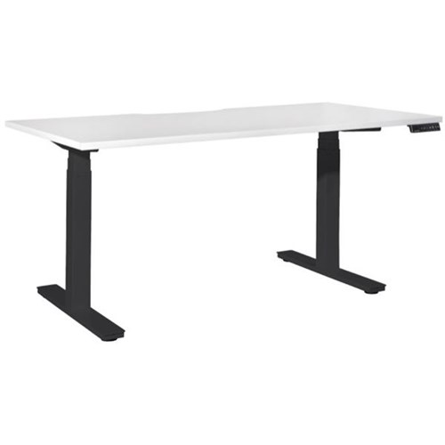 Tidal Premium Single User Electric Height Adjustable Desk 1800mm Snowdrift/Black