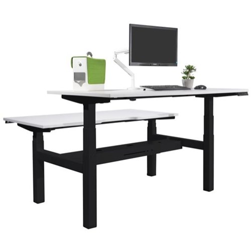 Tidal Premium 2 User Electric Height Adjustable Desk 1800mm Snowdrift