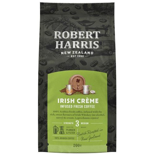 Robert Harris Irish Creme Ground Plunger & Filter Coffee 200g