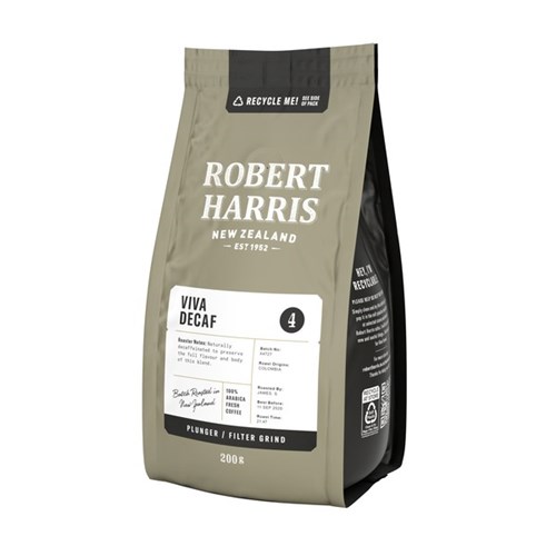 Robert Harris Viva Decaf Ground Coffee Plunger & Filter 200g