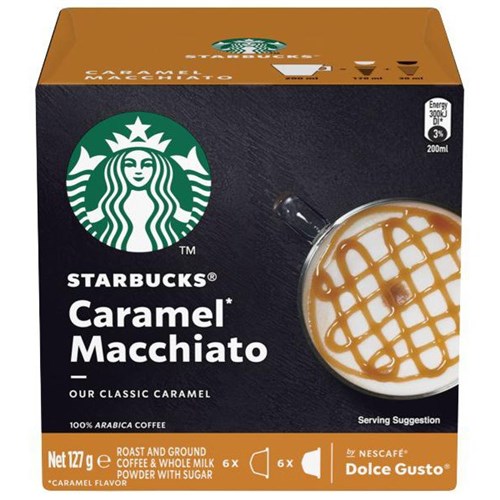 Starbucks Caramel Macchiato Coffee Capsules, Box of 12