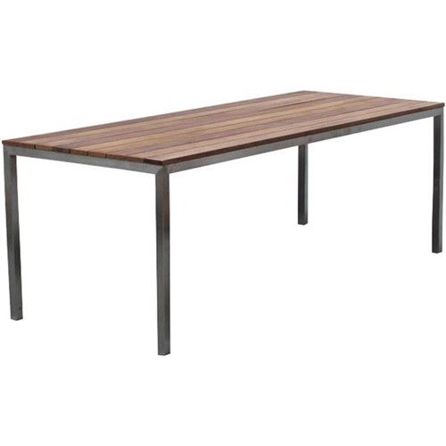 Garapa Outdoor Table 1500mm Garapa Timber/Stainless Steel