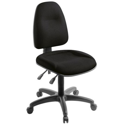 Spectrum 200 Heavy Duty Chair High Back 2 Lever Quantum Fabric/Black