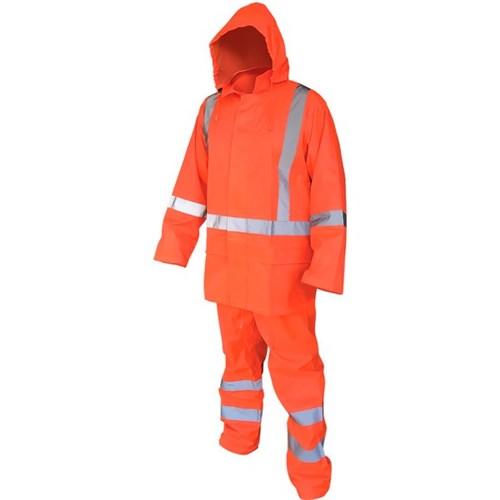 Armour Hi Vis TTMC-W17 Rainset Medium Fluoro Orange