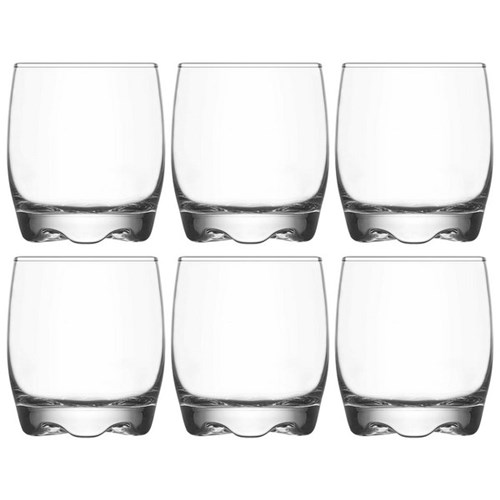 Lav Adora Glass Tumbler 290ml, Box of 6