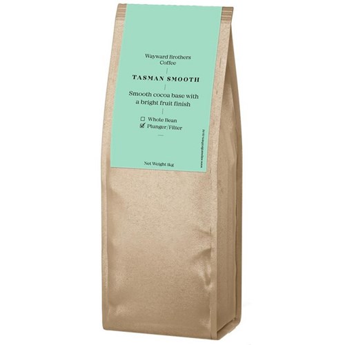 Wayward Brothers Tasman Smooth Plunger & Filter Ground Coffee 1kg