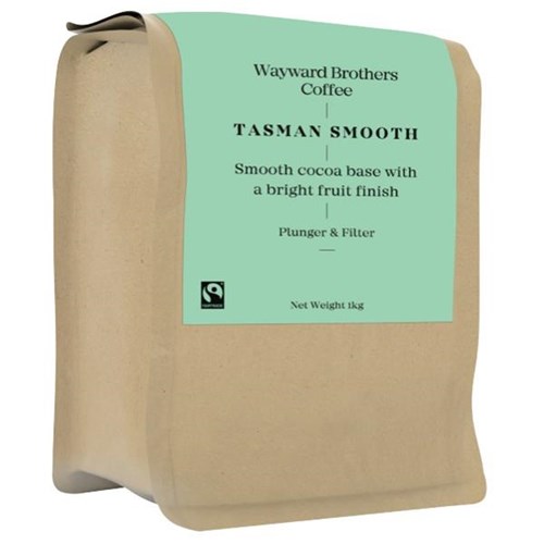 Wayward Brothers Plunger & Filter Ground Coffee Tasman Smooth 1kg