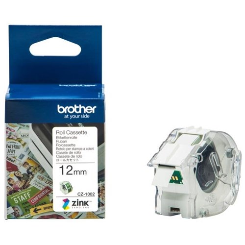 Brother CZ1002 Cassette Tape 12mm x 5m OfficeMax NZ