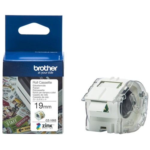 Brother Continuous Full Colour Label Roll Cassette CZ1003 19mm x 5m 